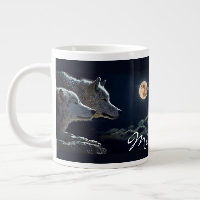 Caneca De Café Grande Lobos (Esquerda)