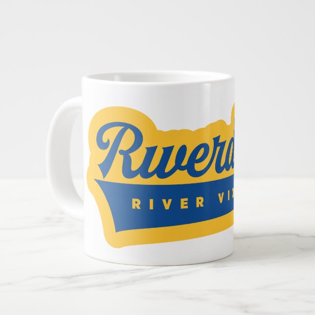 Caneca De Café Grande Logo Riverdale River Vixens (Frente Esquerda)