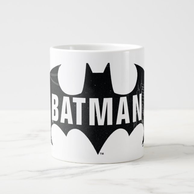 Caneca De Café Grande Logotipo Bat Com Etapa De Gotham (Frente)