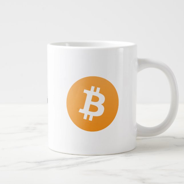 Caneca De Café Grande Logotipo Bitcoin Original Coffee mug (Direita)
