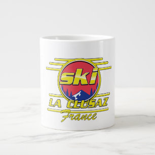 Caneca De Café Grande Logotipo da Morzine France Ski 80s