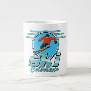 Caneca De Café Grande logotipo de esqui Colorado