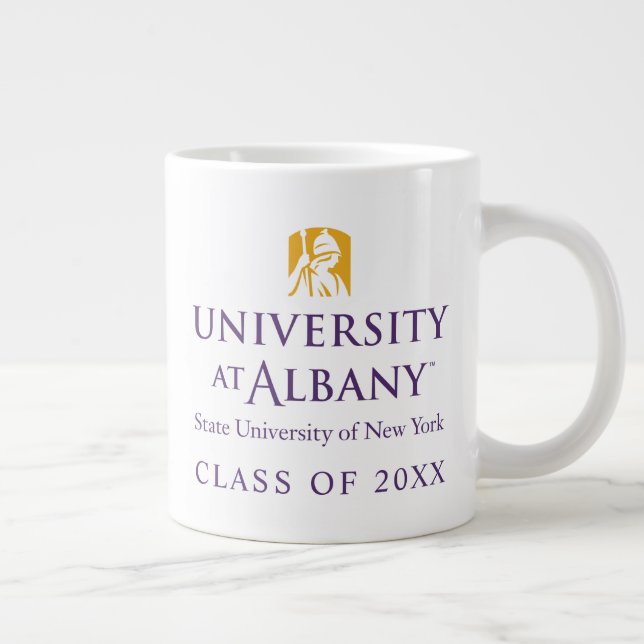 Caneca De Café Grande Logotipo Icônico da Universidade de Albany (Direita)