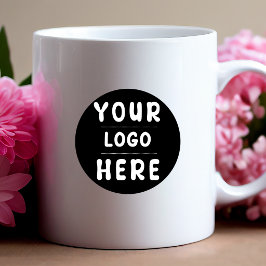 Caneca De Café Grande Logotipo ou imagem personalizada para empresa
