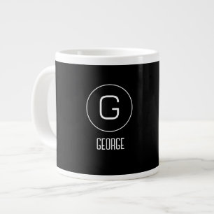 Caneca De Café Grande Logotipo personalizável de nome pessoal