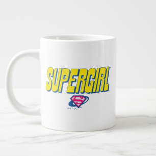 Caneca De Café Grande Logotipo Pop Supergirl