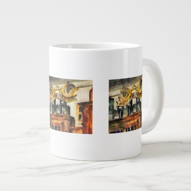 Caneca De Café Grande Loja de Óculos (Frente Esquerda)