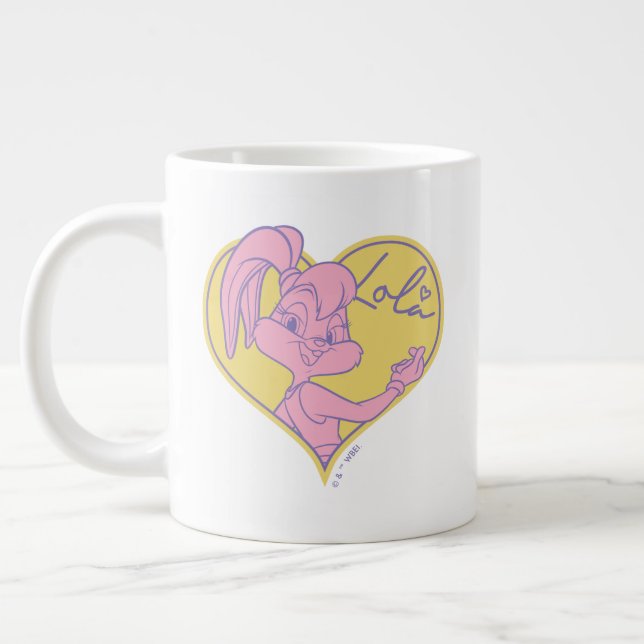 Caneca De Café Grande Lola Heart Signature (Esquerda)