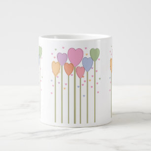Caneca De Café Grande Lolipps Whimsical Heart
