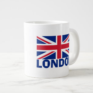 Caneca De Café Grande Londres em Azul