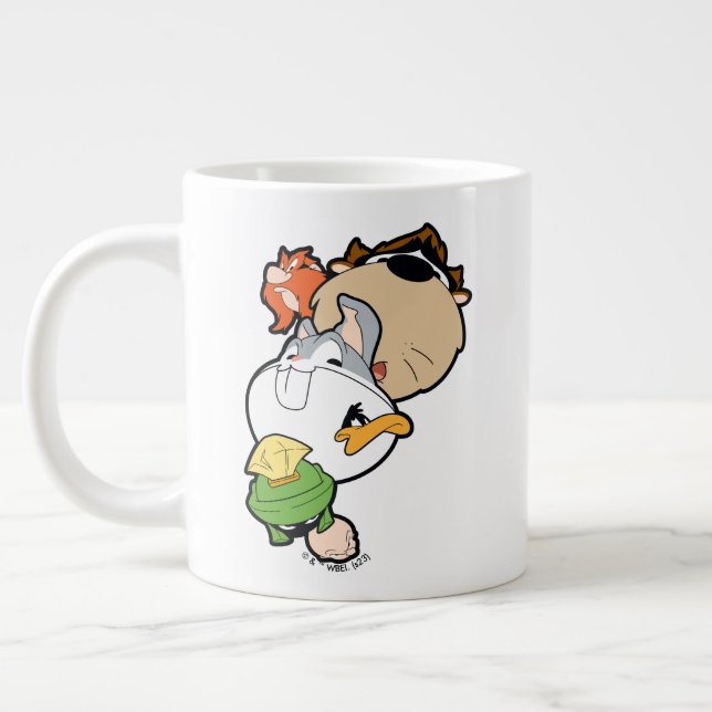 Caneca De Café Grande LOONEY TUNES™ Estilizou Cabeças Grandes (Esquerda)