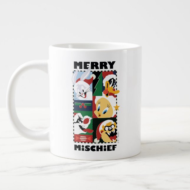 Caneca De Café Grande LOONEY TUNES™ Holidy Feliz Mishead (Esquerda)