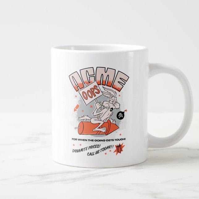 Caneca De Café Grande LOONEY TUNES™ | WILE E. COYOTE™ ACME Dinamite (Direita)