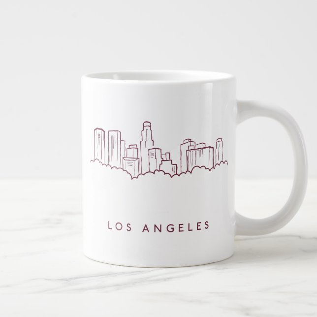 Caneca De Café Grande Los Angeles Califórnia (Direita)
