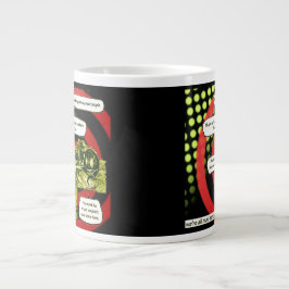 Caneca De Café Grande Louco, louco, louco por Aleta