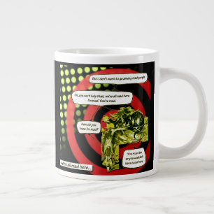 Caneca De Café Grande Louco, louco, louco por Aleta