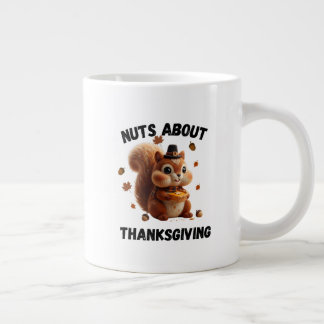Caneca De Café Grande Louco por Torta – Esquilo de Lã Fofinho de Ação de
