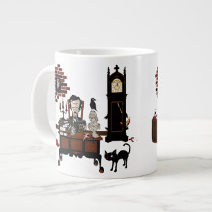 Caneca De Café Grande "Loucura de Poe"