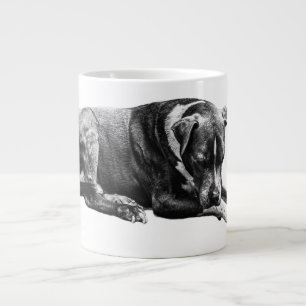 Caneca De Café Grande Lounge Dog Morning Mug