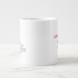 Caneca De Café Grande Love Coffee Heart Design Classic Mug