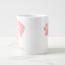 Caneca De Café Grande Love Dalmata