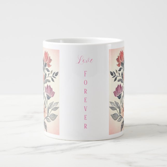 Caneca De Café Grande Love Forever Specialty Mug (Frente)