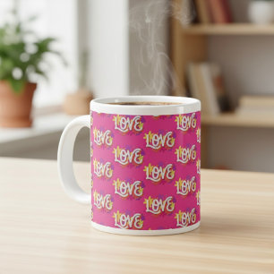 Caneca De Café Grande LOVE Giant Coffee Mug