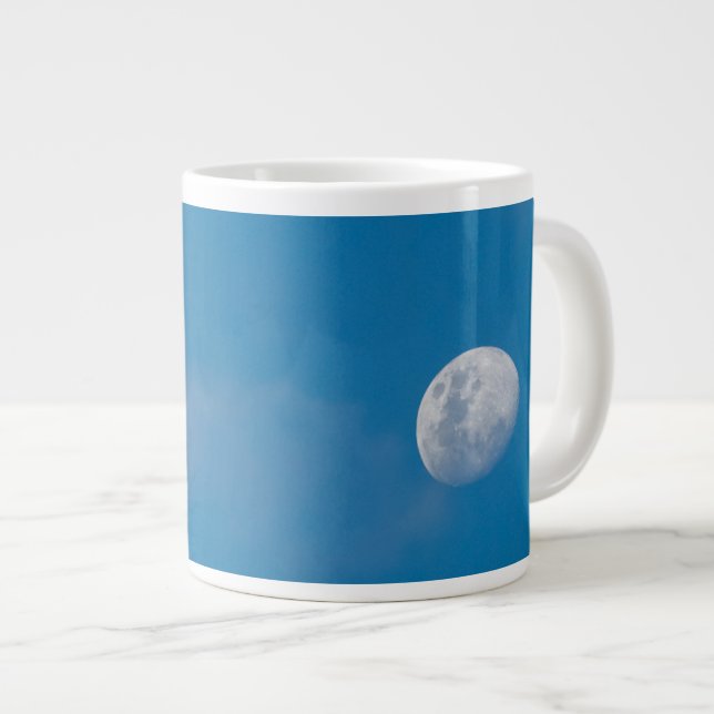 Caneca De Café Grande Lua da Manhã | Zâmbia, África (Frente Esquerda)