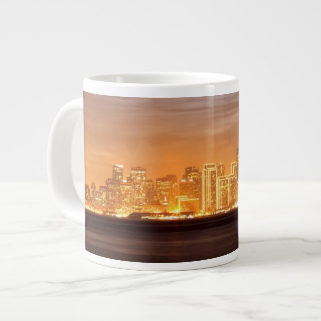 Caneca De Café Grande Lua sobre São Francisco em dezembro (Frente Esquerda)