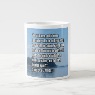 Caneca De Café Grande Lucas 24:6-7 WEBU Mug