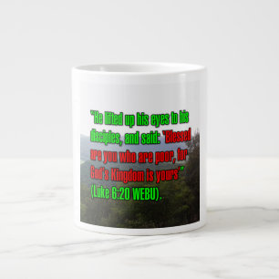 Caneca De Café Grande Lucas 6:20 WEBU Mug