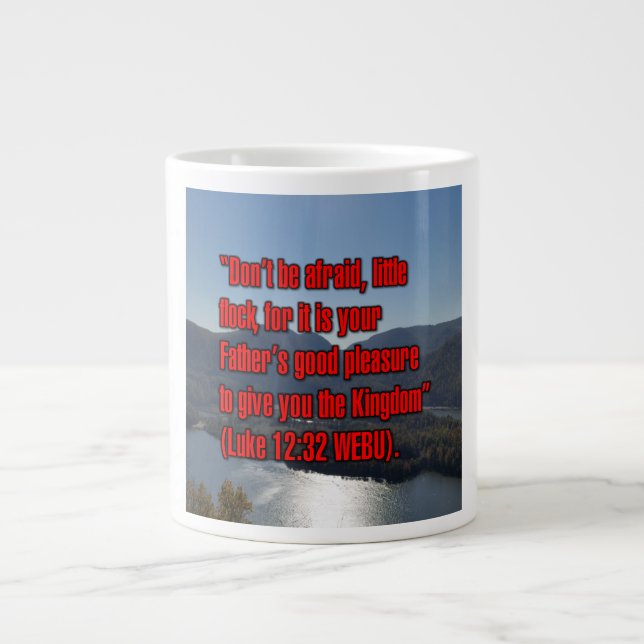 Caneca De Café Grande Luke 12:32 WEBU Mug (Frente)