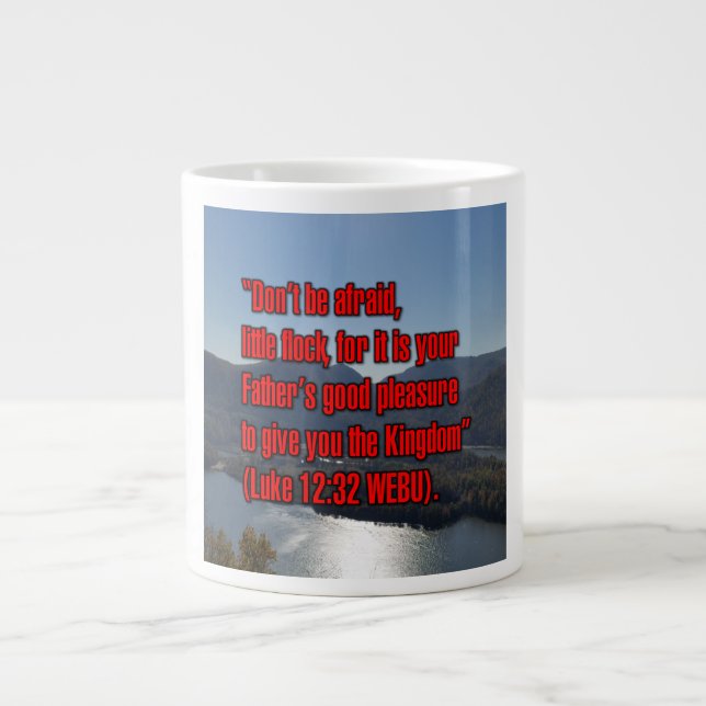 Caneca De Café Grande Luke 12:32 WEBU Mug (Frente)