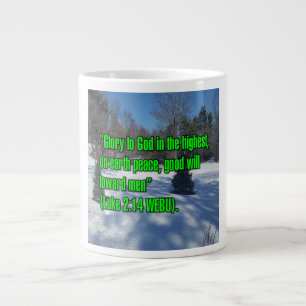Caneca De Café Grande Luke 2:14 WEBU Mug