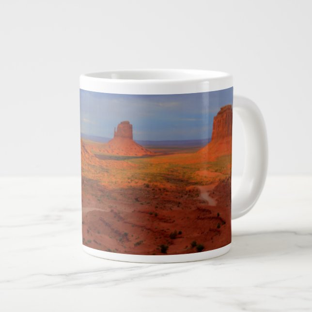 Caneca De Café Grande Luvas, Monument valley, AZ (Frente Esquerda)