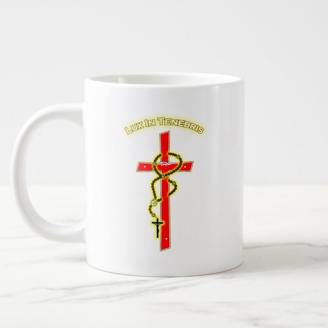 Caneca De Café Grande Lux in Tenebris - Rosary 01 (Esquerda)