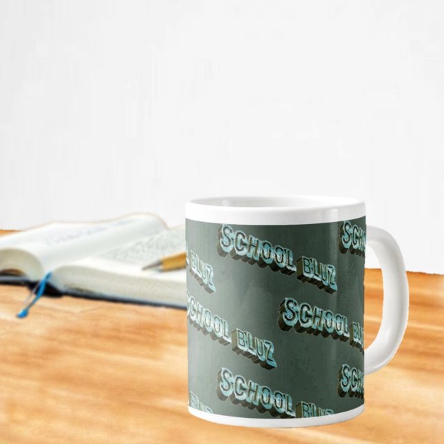 Caneca De Café Grande Luz-3D da Escola (A jumbo coffee mug to express your sentiments!)