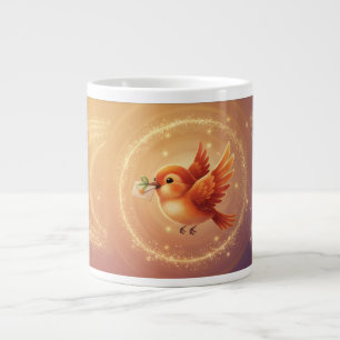Caneca De Café Grande Luz Te Encontra - Mug Emocional De Bem-Estar