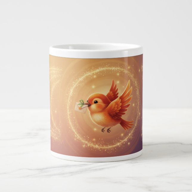 Caneca De Café Grande Luz Te Encontra - Mug Emocional De Bem-Estar (Frente)