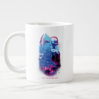Caneca De Café Grande Luzes da Cidade Retroacesa do Besouro Azul
