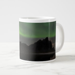 Caneca De Café Grande Luzes do Norte Praia Vestrahorn Hofn, Islândia