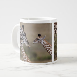 Caneca De Café Grande Maasai Giraffe (Giraffe Tippelskirchi) como visto