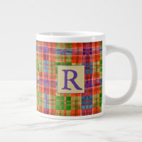 MAC RAE TARTAN Big Mug + Inicial