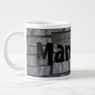 Caneca De Café Grande Maçã de homem para sua bolha de ouro em um