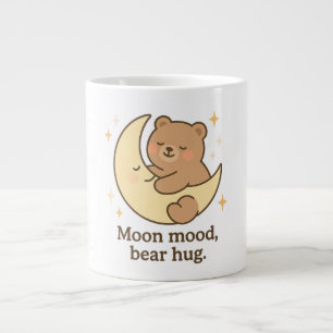 Caneca De Café Grande Maçã-Lua Ursa Abraçadora Mug Bonita Presente Estét