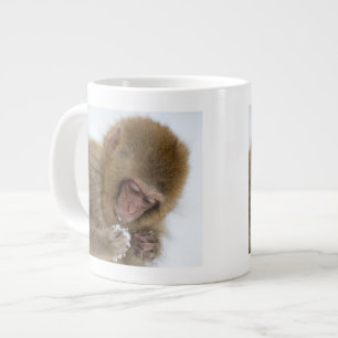 Caneca De Café Grande Macaco Baby Japonês Macaco-neve