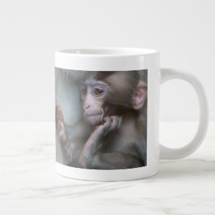 Caneca De Café Grande Macaco-Bebê
