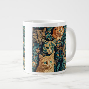 Caneca De Café Grande Macaco com padrão Jumbo Mug