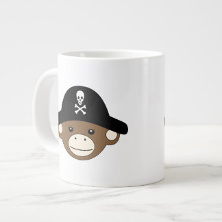 Caneca De Café Grande Macaco Pirata