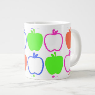 Caneca De Café Grande Maçãs